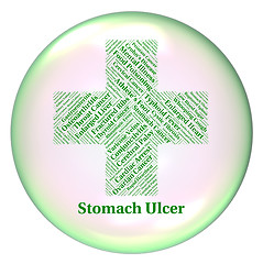 Image showing Stomach Ulcer Represents Poor Health And Abscess