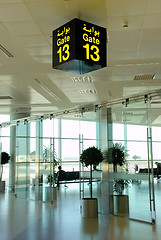 Image showing Airport gate 13