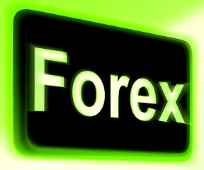 Image showing Forex Sign Shows Foreign Exchange Or Currency