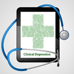 Image showing Clinical Depression Shows Crack Up And Ailment