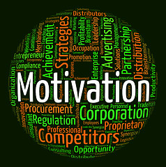 Image showing Motivation Word Indicates Do It Now And Action