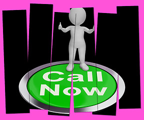 Image showing Call Now Pressed Shows Customer Support Helpline