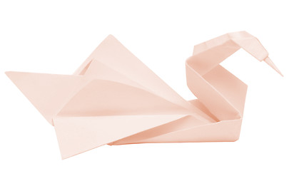 Image showing origami swan