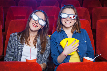 Image showing The spectators in the cinema