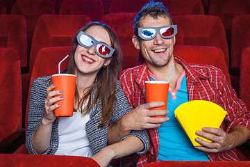 Image showing The spectators in the cinema