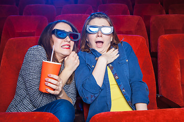 Image showing The spectators in the cinema