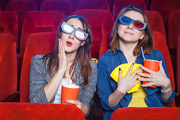 Image showing The spectators in the cinema