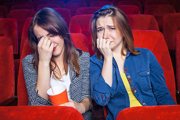 Image showing The spectators in the cinema