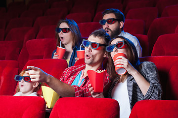 Image showing The spectators in the cinema