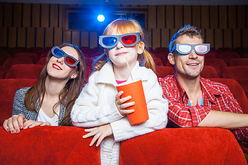 Image showing The spectators in the cinema