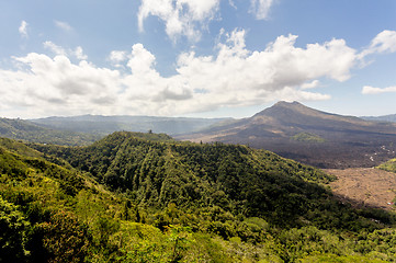 Image showing Batur volcano and Agung mountain, Bali