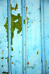 Image showing blue hinges     morocco in africa the old green