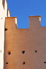 Image showing brown     old ruin in    n  africa     near the tower