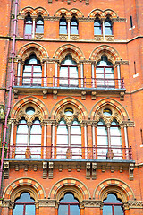 Image showing old architecture in london   and brick exterior     