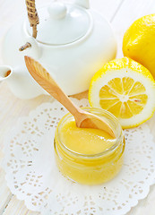 Image showing honey and lemons