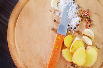 Image showing aroma spices on the board