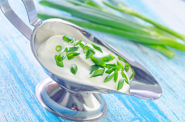 Image showing sour cream with onion