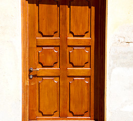 Image showing old door in italy land europe architecture and wood the historic