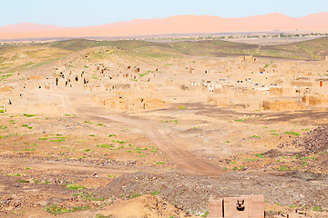 Image showing sahara africa in morocco the  historical village 