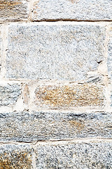 Image showing  cracked  step   brick in  italy old  the background