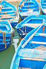 Image showing boat   in africa  wood    and  abstract pier