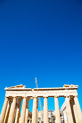 Image showing athens  acropolis   historical    in greece architecture place 