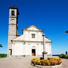 Image showing  exterior old architecture in italy europe milan religion       