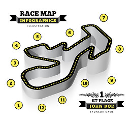 Image showing Driving racing circuit 