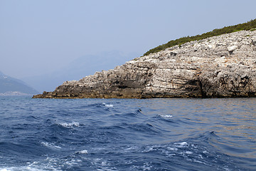 Image showing rocky shore  Montenegro.