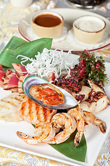 Image showing seafood mix dish