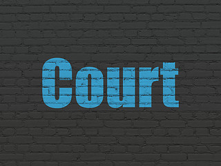 Image showing Law concept: Court on wall background