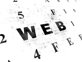 Image showing Web development concept: Web on Digital background