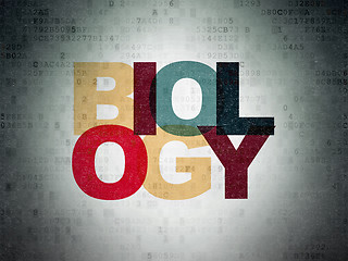 Image showing Education concept: Biology on Digital Paper background
