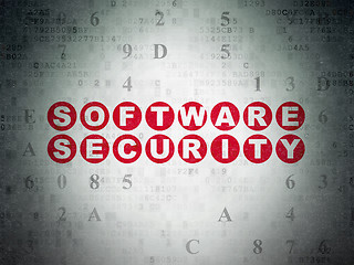 Image showing Security concept: Software Security on Digital Paper background