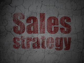 Image showing Advertising concept: Sales Strategy on grunge wall background