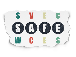 Image showing Safety concept: Safe in Crossword Puzzle