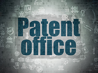 Image showing Law concept: Patent Office on Digital Paper background