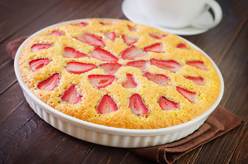 Image showing pie with strawberry