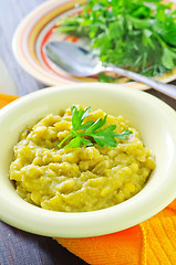 Image showing mashed mung beans