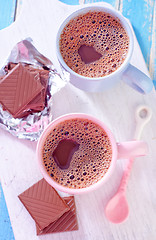 Image showing cocoa drink with chocolate