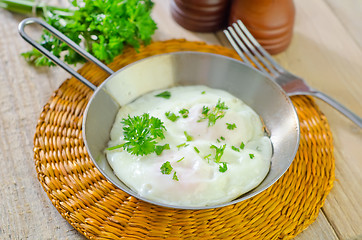 Image showing fried eggs