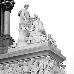 Image showing albert monument in london england kingdome and old construction