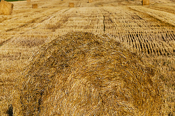 Image showing straw stack.  after wheat  