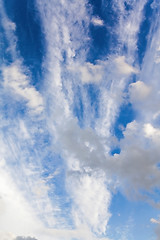 Image showing the blue sky with clouds  