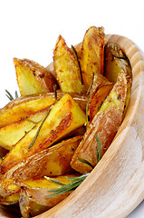 Image showing Roasted Potato Wedges