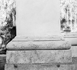 Image showing abstract old column in the  country  of europe italy and marble 