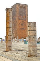 Image showing the   chellah  in morocco africa  old roman  