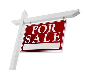 Image showing Home For Sale Real Estate Sign on White