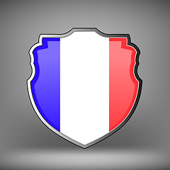 Image showing French Shield Isolated