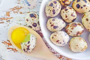 Image showing quail eggs